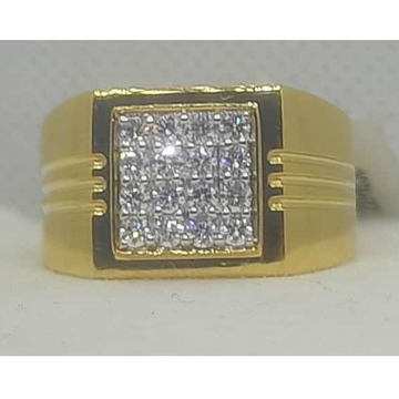 18k Gold Diamond Ring For Men's by Shri Datta Jewel