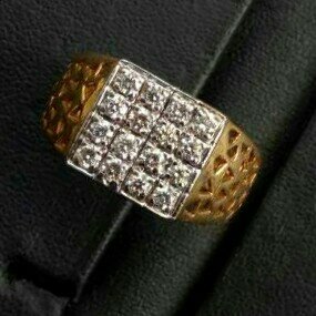 Designer Gold Gents Ring